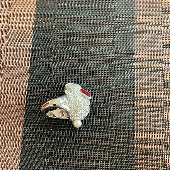 Kate Spade Big Bunny Sparkly Statement Ring - Picture 15 of 16